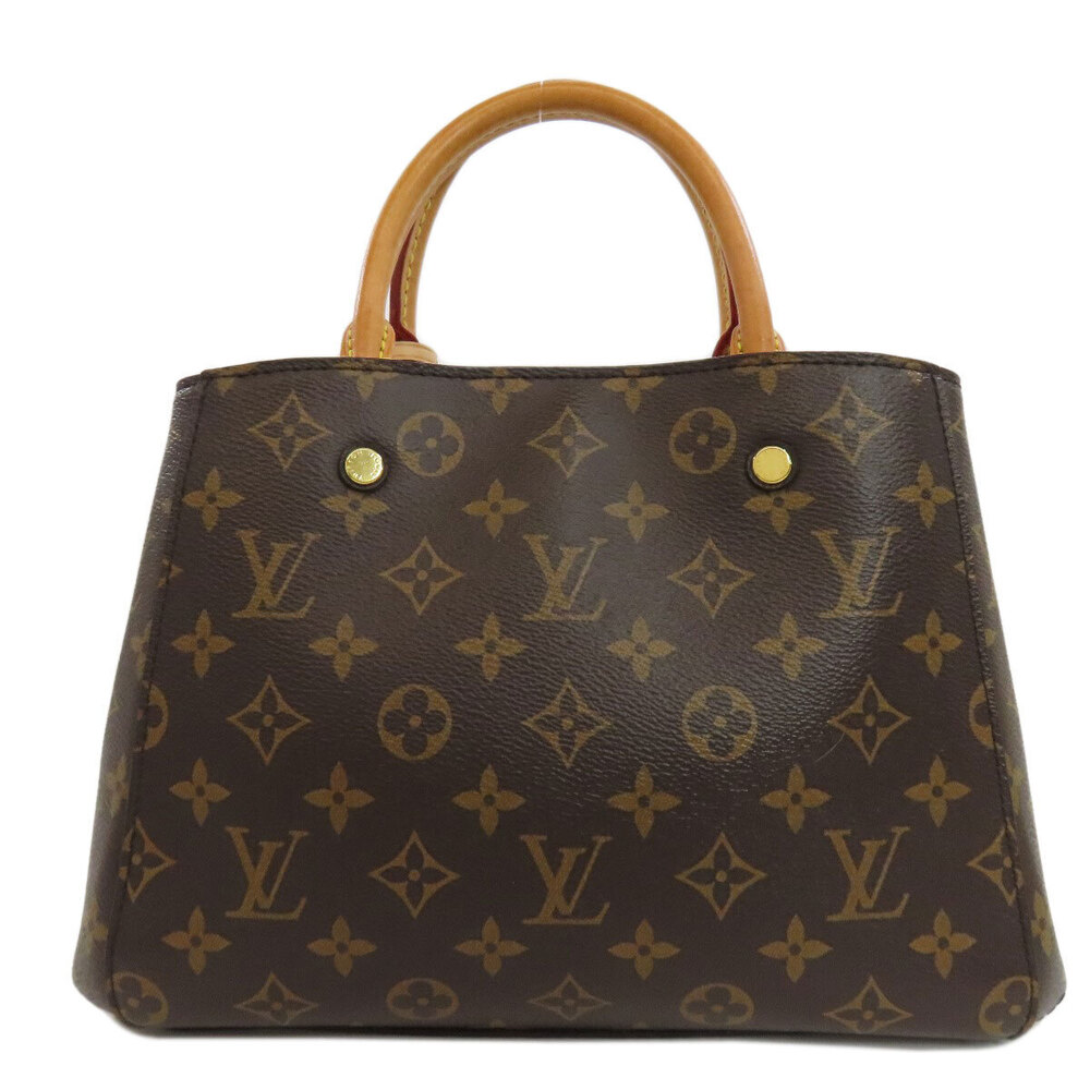 Louis Vuitton Monogram Handbag Montaigne 2way Canvas Brown